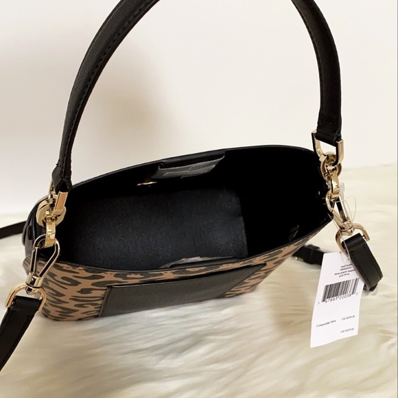 New💃Kate Spade darcy graphic leopard small bucket - Picture 6 of 10